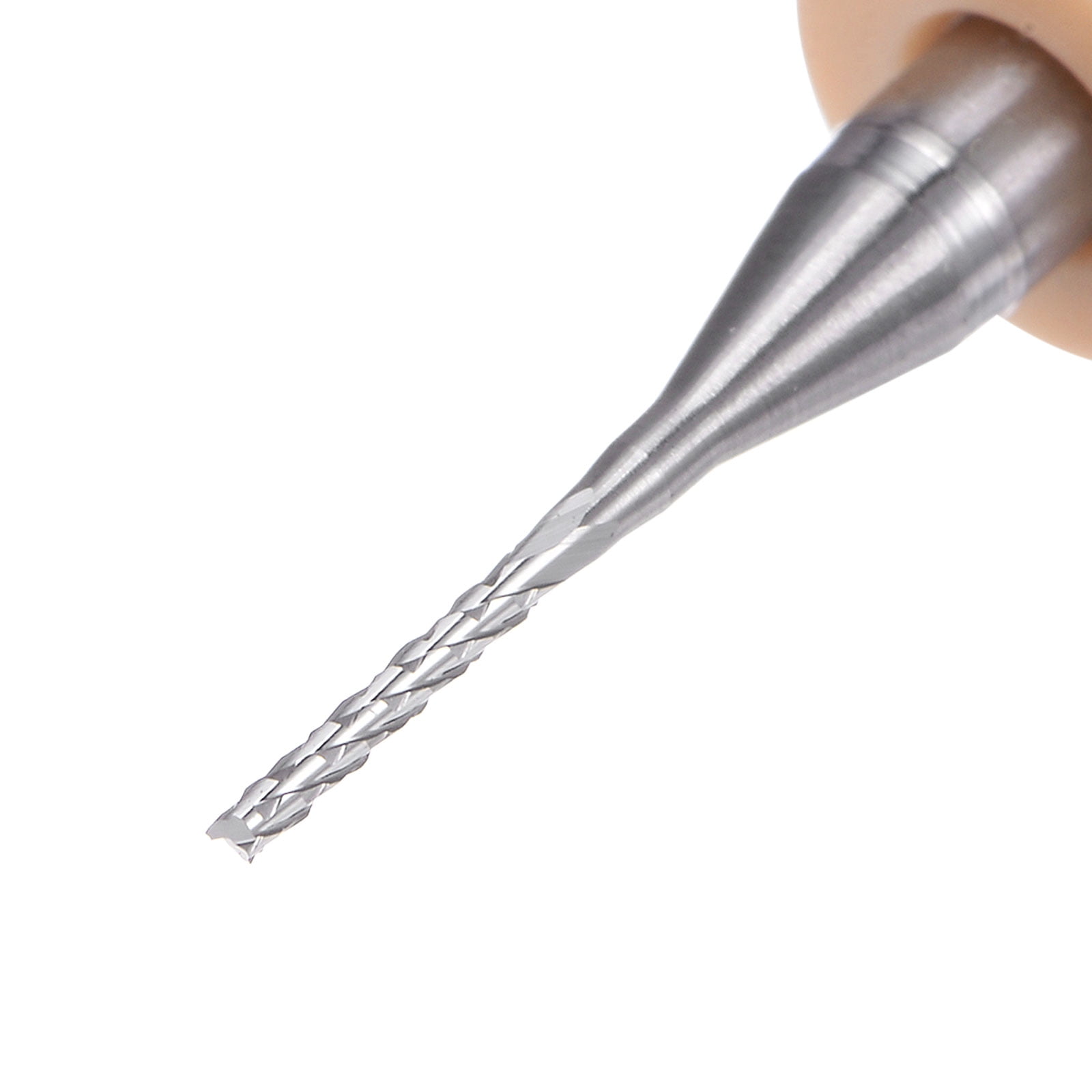 Uxcell 10 Pieces End Mill Bits 0.8mm Solid Carbide CNC Router Bit Engraving Cutter Tools, 1/8" Straight Shank