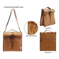 thumbnail image 5 of OMH Organize My Home Insulated Roll Down Lunch Bag With Shoulder Strap-Tan, 5 of 7