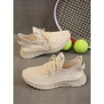 thumbnail image 2 of Women's Lightweight Breathable Comfortable Running Fitness Sneakers White All-Season Sports Shoes 2026, 2 of 10
