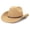 Gold, variant on Risckoth Men's Cowboy Hat Western Style Braided Band Curved Brim Classic Felt Hat