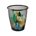 thumbnail image 2 of Onyx Round Mesh Wastebasket Steel Mesh, 5 gal, Black, 2 of 6