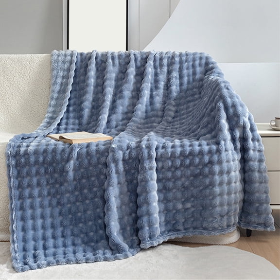 Soft Fleece Throw Blanket, Plush and Thick for Warmth, Ultra-Soft Cozy Blankets for Couch, Bed, Nap, Perfect for Sofa, Living Room, Home Decor