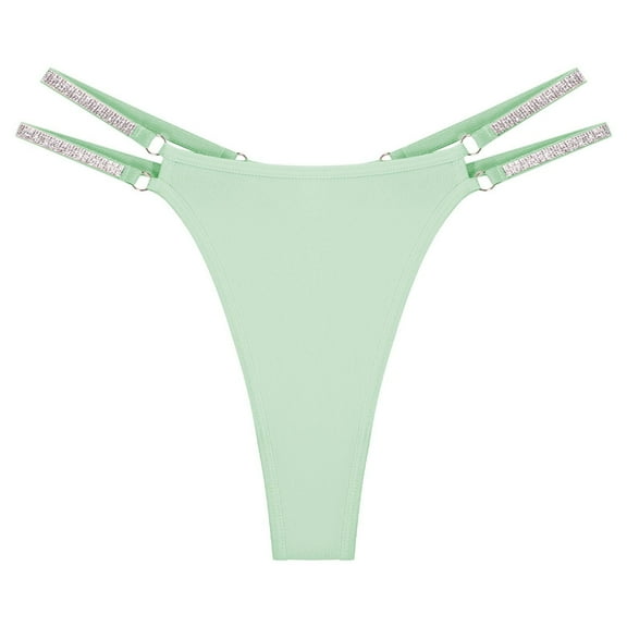 SCSAlgin G-String Thongs for Women, T Back Heart Ring Panty Sexy Low Rise Seamless Underwear Lingerie Thong Panty