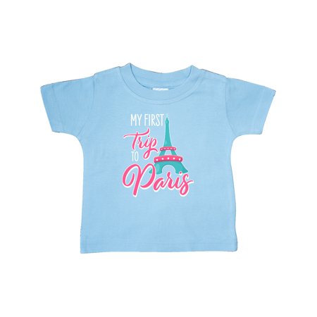 

Inktastic My First Trip to Paris Gift Baby Boy or Baby Girl T-Shirt