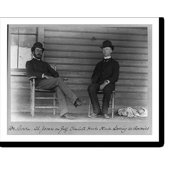 Historic Print, Dr. Bowen, St. James on Gulf, Charlotte Harbor, Florida, Irving W. Bonbright, 16" x 20"