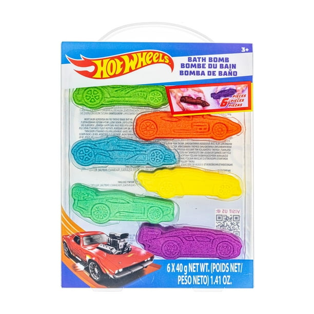 Bombas de baño Townley Girl Hot Wheels, 6 unidades, goma de mascar