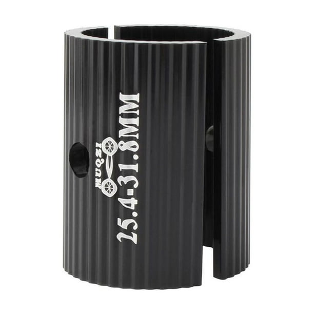 Adaptador de potencia de bicicleta, adaptador de cuchilla de conversión de tamaño de manillar de bicicleta, bicicleta Negro 254-318 mm