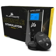 Muscle Stimulator  & TENS Unit Combination with 2 Wireless Pods for Pain Relief, Arthritis, Muscle Strength EMS + TENS Stim Machine by PlayMakar