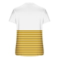 thumbnail image 5 of Lzobxe Womens Tops Casual Loose Colorful Stripe Round Neck Printed T-shirt,Sizes S-3XL, 5 of 6