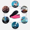 thumbnail image 3 of Sonducket 1 par de zapatos de playa antideslizantes elásticos de secado rápido calcetines descalzos deportes acuáticos cómodos surf adultos rosa rojo Type3 NO3 Sonducket OD021116-47, 3 of 6