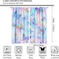 thumbnail image 2 of Butterfly Curtains, Watercolor Hand Painted Animal Butterfly Print Girl Home Bedroom Kitchen Living Room Decorative Curtains 42x54 Inch, 2 of 6