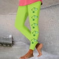 thumbnail image 2 of lcziwo Sales Today Clearance, Seamless Leggings for Women 2025 St Patricks Day Shamrock Clover Print Yoga Pants Casual High Waisted Tummy Control Stretchy Tight Leggings Mint Green L, 2 of 5
