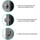 thumbnail image 3 of Piece Cam Cabinet Code Lock, Password Drawer Lock, Mechanical Cabinet Lock, Code Lock, For Security Drawer Doors, Tool Chests, Lockers, 3 of 5