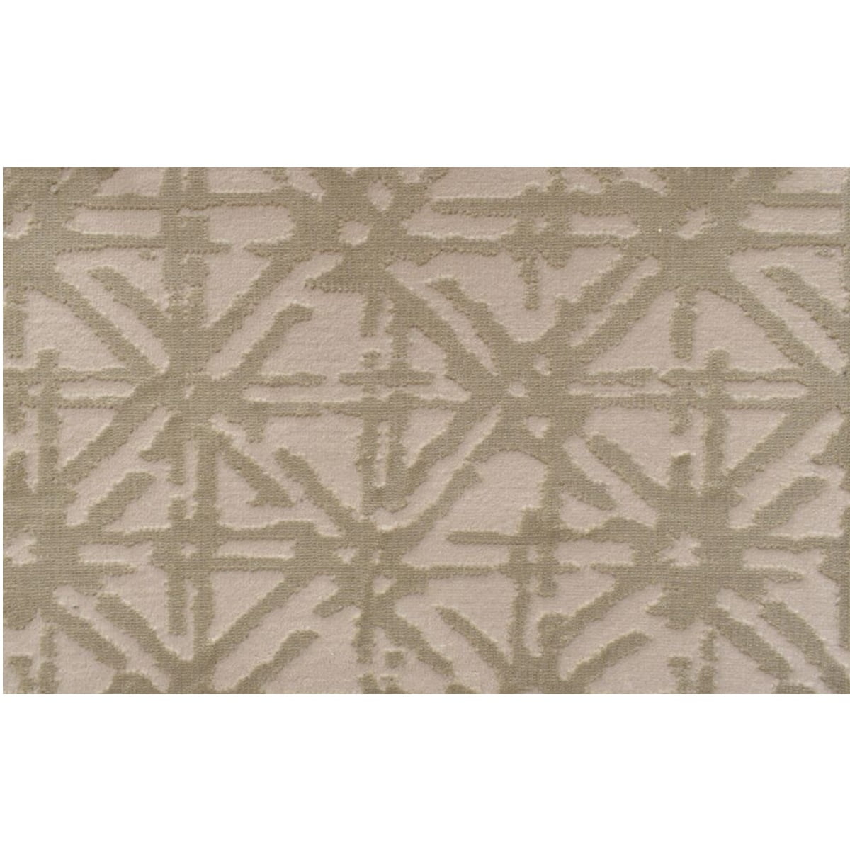 10' x 10' Genesis Geometric Lattice Pattern Beige Square Polypropylene
