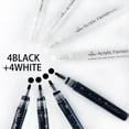 thumbnail image 3 of simhoa 6pcs Drawing Permanent Markers Pen for Black Paper Card Making Wood Scrapbooking 8pcs, 3 of 8