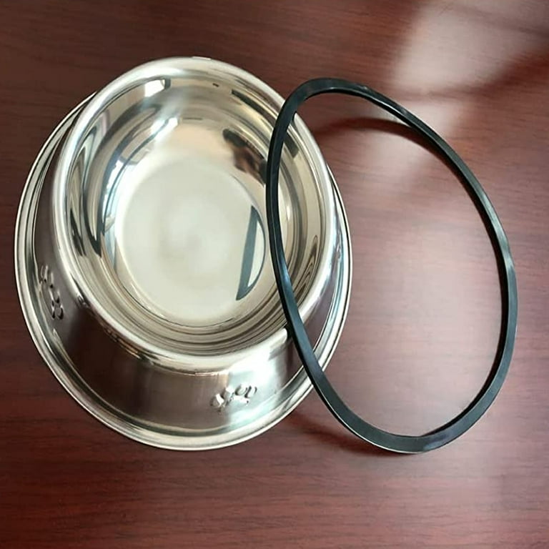 Stainless Steel No-Skid & Non-Tip Dog Bowl for Food or Water