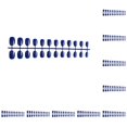 thumbnail image 3 of Soidarity Round Fake Nail Set Fashionable Classic Stickers Manicure Press-on Solid Viscosity Adjustable Fingernails Removable Strong Type3 NO3, 3 of 6