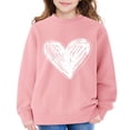 thumbnail image 7 of Mercatoo Teen Girls Oversized Pullover Sweatshirts Cute Heart Graphic Crew Neck Sweatshirts Kids Cotton Loose Long Sleeve Sweater, 7 of 7