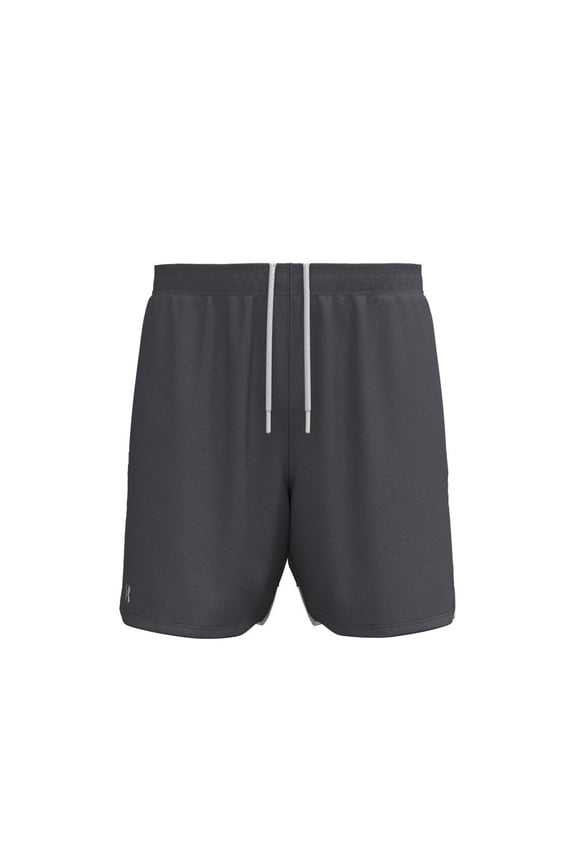 UA Tech Vent 7" Shorts - Castlerock/White - 2XL