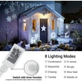 thumbnail image 2 of Christmas Lights, LED Icicle Lights, 400 LED 39Ft 8 Modes with 80 Drops Icicle Christmas Lights, Waterproof Connectable Outdoor Icicle for Holiday, Christmas Decorations (White), 2 of 8