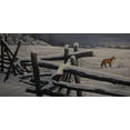 thumbnail image 2 of Goebel, Wilhelm 18x11 Gold Ornate Wood Framed with Double Matting Museum Art Print Titled - Split Rail And Fox, 2 of 4