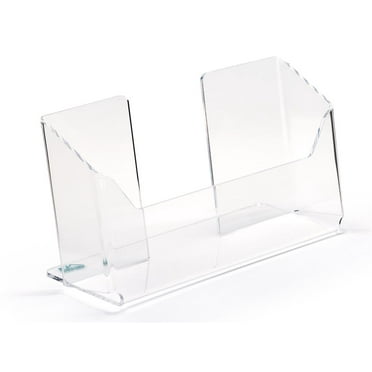 Case of 25, Clear Acrylic Literature Holders for Tabletop, Single Pocket Accommodates 9"w Brochures