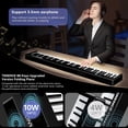 thumbnail image 2 of Terence 88-Key Semi-Weighted Folding Portable Electronic Piano with Bluetooth, LCD Screen, Speakers, 2X5W Speakers, 2 of 8