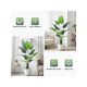 thumbnail image 2 of 5ft 2-piece set of green artificial bird of paradise plants para indoor home, sala de estar, y oficina decoration, 2 of 10