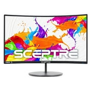 Sceptre C248W-1920RN 24 1080P LED Curved Computer Monitor, Black