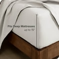 thumbnail image 3 of Bare Home Drap-Housse en Flanelle 100 % Coton - Poche Profonde - Grand/double, Blanc, 3 of 5