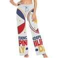 thumbnail image 3 of FREEAMG Women Pajama Pants Patriot Flag Sleepwear Pants Pjs, 3 of 5