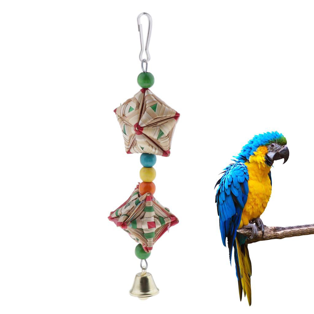 3x Bird Toy Plastic Ladders Mirror Beads Interactive Fun Budgie Canary Cockatiel 