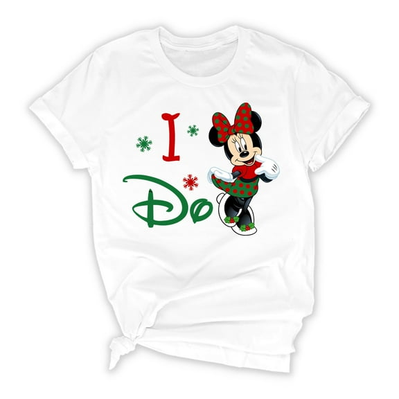 Funny Christmas Family Matching Disney Shirts - Mickey & Minnie Holiday Graphic Tees for Men, Women, Kids, & Baby - White