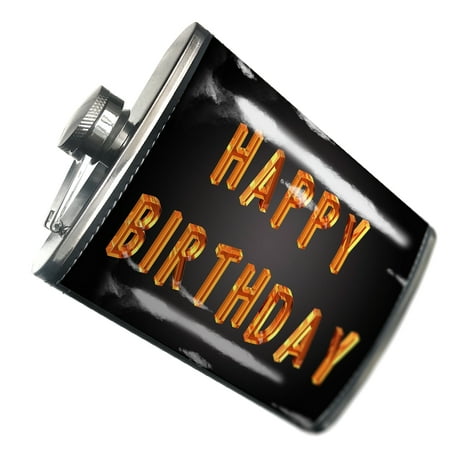 

NEONBLOND Flask Happy Birthday Cubik Glass