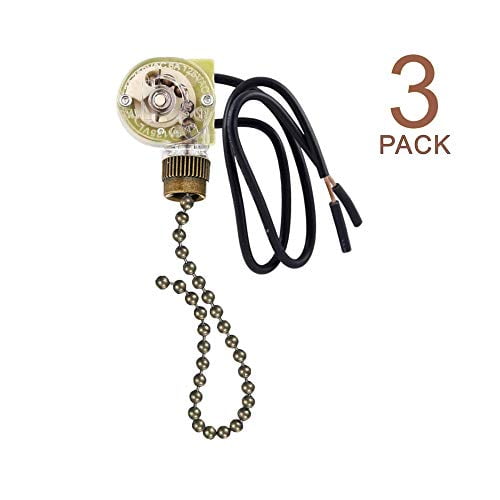 Pull Chain Switch Zing Ear Ze 109 Ceiling Fan Light Lamp Replacement 3 Pack Bronze Com Pull Chain Switch Zing Ear Ze 109, How To Replace Pull Chain On Ceiling Fan Light