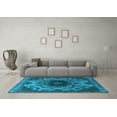 thumbnail image 3 of Ahgly Company Indoor Rectangle Oriental Light Blue Industrial Area Rugs, 5' x 8', 3 of 4