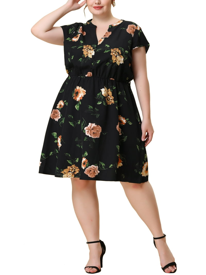 juniors floral dress midi Celebrity Pink Juniors' Textured Floral Printed Puff-Sleeve Midi Dress