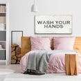 thumbnail image 4 of Epic Art 'Wash Your Hands' by Linda Woods, Acrylic Glass Wall Art, 48"x24", 4 of 8