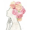 thumbnail image 2 of Adams, Emily 26x32 White Modern Wood Framed Museum Art Print Titled - She Dreams of Roses II, 2 of 4