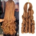 thumbnail image 3 of Large Curl Ponytail Extension - Bubble Braid Hair Extension for Women, Synthetic Double Ponytail Wig, Big Wave Hairpiece, Faux Braid Hair Extension, Long Curly Ponytail, Fashion Hairpiece, Party, 3 of 9