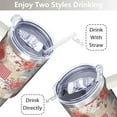 thumbnail image 3 of 1pc Pioneer Lady 40oz Tumbler with Straw & Handle - Insulated Stainless Steel Cup | Holiday Gift for Man Women (Christmas, Valentine's, Birthday), 3 of 10