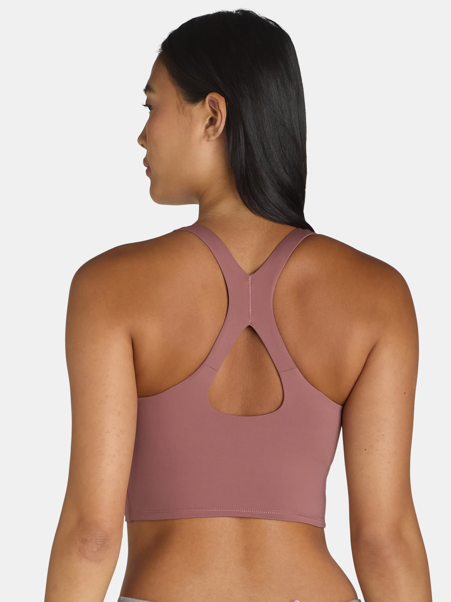 Avia Square Neck Sports Bra for Women, Medium Support, S-3XL