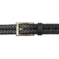 thumbnail image 2 of Men's Big & Tall Leather Adjustable Double V-Weave Braided Belt, 2 of 6