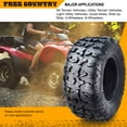 thumbnail image 3 of Free Country ATV tires 25x10R12 & 25x11R12 8PR Radial w/Side Scuff Guard, Set 6, 3 of 8