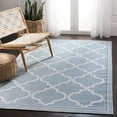 thumbnail image 3 of SAFAVIEH Machine Washable Rug Indoor/Outdoor Bermuda Collection - Bermuda Tamaya Geometric Machine Washable Indoor/Outdoor Area Rug, Light Blue/Ivory, 4' x 6', 3 of 11