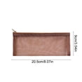 thumbnail image 3 of Estuche de malla transparente para lápices | Bolsa de nailon transparente para bolígrafos para estudiantes | Organizador de papelería ligero con cremallera para la escuela, la oficina y los viajes, 3 of 6