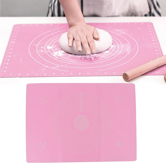 Amasar Estera De Silicona Para Amasar Con Tabla De Cortar A Escala, Herramienta Antideslizante Para Hornear, Estera De Horno Resistente Al Calor