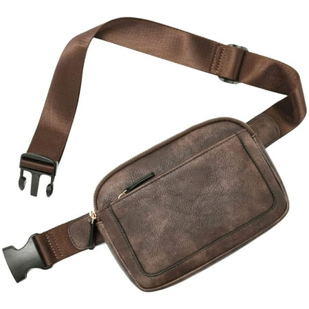 Belt Bag For Women Mini Crossbody Waist Bag Adjustable Strap Vegan Leather Bag