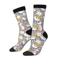 thumbnail image 1 of Balery Cute Rabbit Calcetas Largas con Estampado para Hombre y Mujer – Suaves y Transpirables, Talla Única (US 5-11), 1 of 6