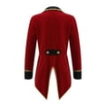 thumbnail image 3 of TiaoBug Kids Girls Circus Ringmaster Costume Tailcoat Fancy Dress Jacket Halloween Party Dress-up 4-16, 3 of 7